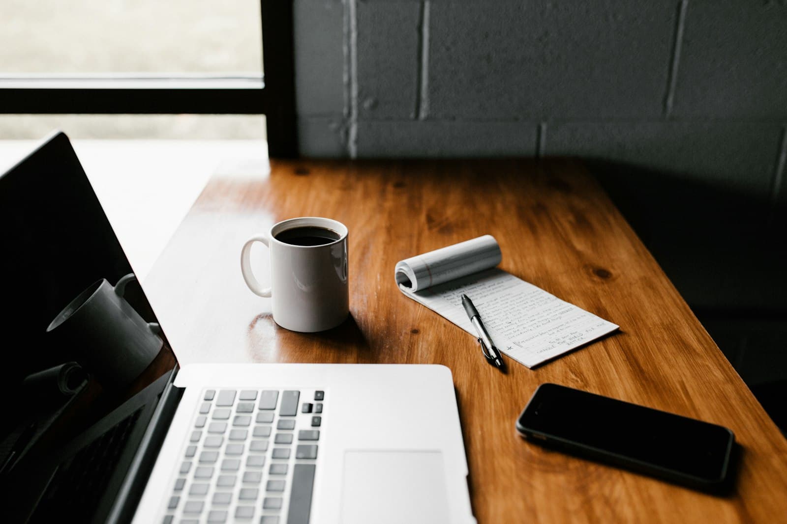 A laptop, coffee and phone set up for the week's ninety-minute lead generation block. A laptop, coffee and phone set up for the week's ninety-minute lead generation block.
